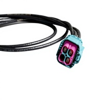 Harness Kabel Koaksial Terlindung Tahan Air H-MTD untuk Seri E6Z064-001, Casing Plastik Kepala Lurus Satu Ruangan