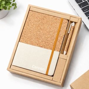 ชุดของขวัญสมุดโน้ตสันห่วงขนาด A5 แบบปรับแต่งได้ พิมพ์ลาย UV ดีไซน์ทันสมัย ใช้งานสะดวก กระดาษ 100 แผ่น ปกกระดาษ ยี่ห้อ CL สำหรับใช้ในงานส่งเสริมการขาย - Product Image 1