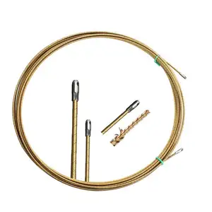 Extrator universal de cabo de aço para mola de rosqueamento de fio, dispositivo de alta elasticidade para puxar corda