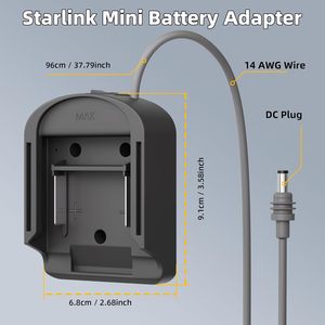 Adaptateur de batterie Daiertek Starlink Mini 18V DC avec câble d'alimentation et interrupteur de commande pour outil électrique - Product Image 2