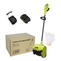 Souffleuse à neige sans fil 1200W, 21V, pour cour, allée, trottoir, élimination de la neige, phares LED, tout-terrain, portée de 30 pieds