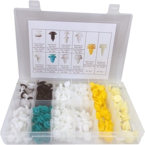 210-teiliges Sortiment an Innenverkleidungsclips in Wasserdichter Aufbewahrungsbox - Product Image 1