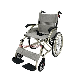 Fauteuil roulant manuel pliable léger en aluminium pour hôpital - Product Image 1