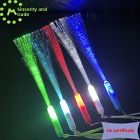 Bâton lumineux LED numérique à fibre optique, bâton de fée clignotant, accessoires de concert et de fête, cadeaux fantaisie, vente en gros