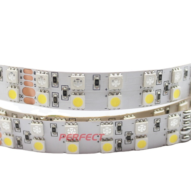Flexible SMD 5050 RGB+W LED Light Strips 144led/meter DC 24V Double Rows Led Strip Light