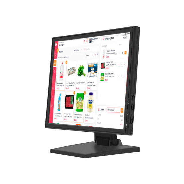 New 19" 4:3 IP65 Industrial-grade Touch Screen Monitor IPS TFT LCD Glass Panel Pc DVI HD-MI RS232 USB Desktop POS LED Display