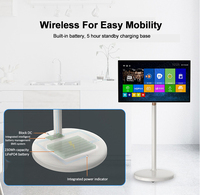 Ventas calientes 27/32 pulgadas WiFi Android 10 Tablet PC nuevo portátil 6GB + 128GB HD pantalla táctil giratoria LED proyección móvil Smart TV
