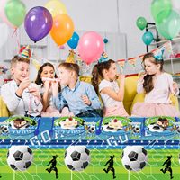 Nouveau bleu vert football thème fête décorations fête d'anniversaire fournitures pas cher bruiteur éruptions papier fête souffleur