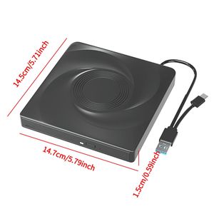 Graveur Blu-ray externe, graveur de CD/<span class=keywords><strong>BD</strong></span>/DVD, lecteur optique externe USB, lecteur de DVD externe, lecteur de carte compatible avec les ordinateurs de bureau Windows et Mac - Product Image 2