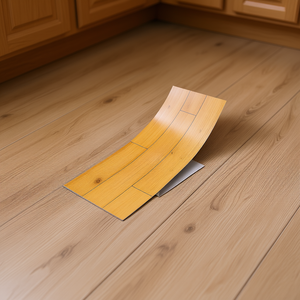 Pegatinas autoadhesivas de vinilo para suelo, calcomanías rectangulares con patrón de grano para decoración de cocina, impermeables, 10 unidades - Product Image 2