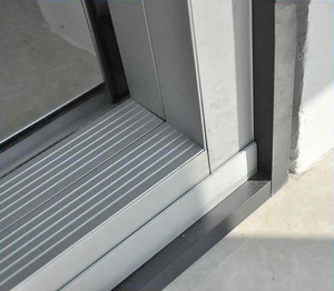<span class=keywords><strong>Porte</strong></span> coulissante préfabriquée en aluminium avec design en treillis de verre pour vitrine, <span class=keywords><strong>porte</strong></span> d'entrée commerciale, portes de salon en verre - Product Image 3