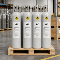 Cilindro de Gas Argón de Ultra Alta Pureza 99.999% 5N |   Gas de Grado Industrial y para Semiconductores para Soldadura TIG y Electrónica