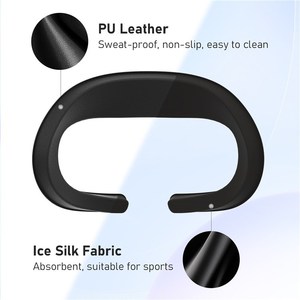 Maschera Protettiva per Viso in Pelle Rinforzata e Seta Ghiaccio per Visore <span class=keywords><strong>VR</strong></span> Meta Quest 3 - Product Image 3