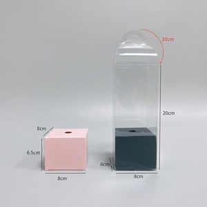 Caja de Regalo Transparente de Lujo con Diseño de Arco y Asa Portátil, Empaque de PVC para Rosas, Decoración para San Valentín, Bodas y Fiestas - Product Image 4