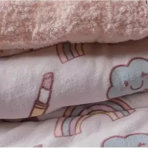 Tapete Manta Invernal Individual Fun Lila Brillo Borrega Rosa Vianney Color Rojo - Product Image 4