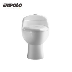 Inodoro de Cerámica Moderno de Una Pieza para Uso Hotelero, Montado en el Suelo, Sifónico, S-trap 300mm, Doble Descarga, Desodorización Automática, Suave - Product Image 4