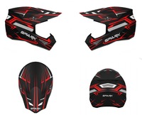 Nouveau casque de moto intégral homologué DOT, mousse ABS, motocross, dirtbike, ATV, tout-terrain, toutes saisons