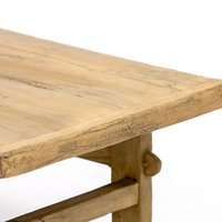 Table basse en bois de récupération rustique antique de conception de ferme classique