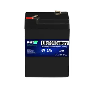 Batterie Lithium Lifepo4 6v 5ah pour Scooter électrique, Compatible avec véhicule électrique