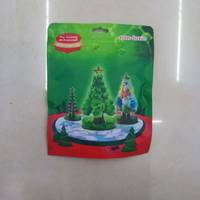 Arbre magique, arbre de Noël à sept couleurs, incroyable arbre en papier d'arrosage qui peut fleurir et se cristalliser, cadeau de Noël créatif