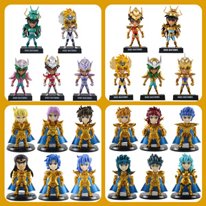 En gros Dessin Animé Constellation Ornements <span class=keywords><strong>Anime</strong></span> Seiya Mu Jialong Kamiao Gâteau De Voiture Décoration Poupée Or Saint Seiya Figure Modèle - Product Image 2