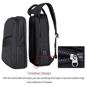 Tùy Chỉnh Người Đàn Ông Của Máy Tính Xách Tay Ba Lô Với USB Tính Năng Chống Trộm Oxford Chất Liệu Mô Hình Hình Học Polyester Lót Cho Kinh Doanh Du Lịch - Product Image 2