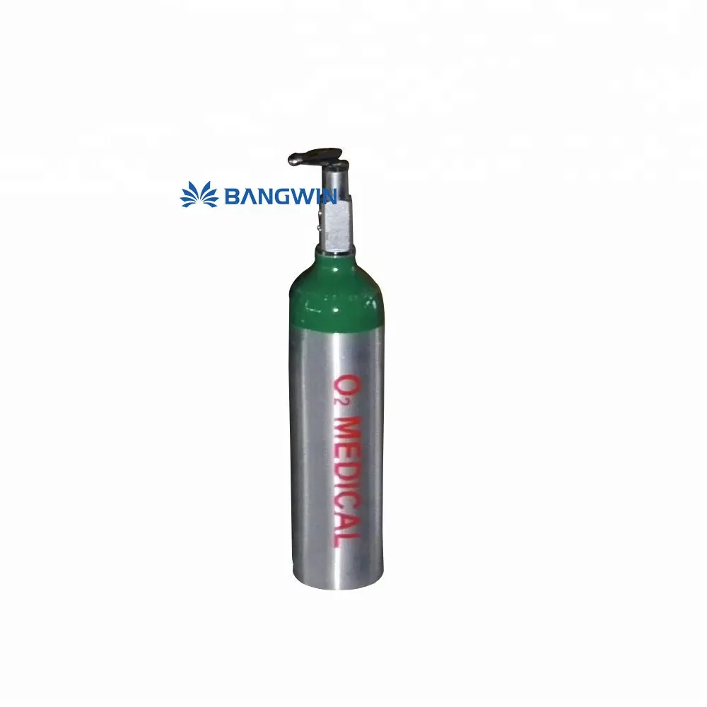Tragbarer Hochdruck 140mm Durchmesser 5l Volumen 150bar Sauerstoff Luft Gastank Aluminium Sauerstoff flasche
