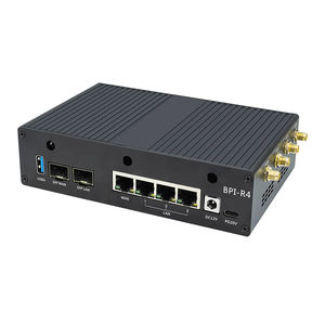 กล้วย <span class=keywords><strong>Pi</strong></span> BPI-R4 เคสอลูมิเนียมเปลือกโลหะพร้อมพัดลมเสริมสําหรับบอร์ดพัฒนา BPI-R4 - Product Image 1