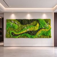 Panneau mural végétal artificiel sur mesure pour la décoration intérieure