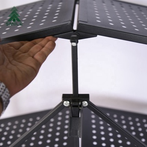 <span class=keywords><strong>Étagère</strong></span> de rangement pliable robuste avec <span class=keywords><strong>roulettes</strong></span> <span class=keywords><strong>Étagère</strong></span> de cuisine en métal noir pour salle de bain ou salon de garage - Product Image 3