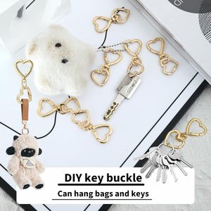 ZROSDSGY Pcs Heart Swivel <b>Spring</b> Clasps Metal <b>Spring</b> Key Chain Hook Clasps <b>Clip</b> Hanging Hooks For DIY Crafts Key Chains Bright G - Product Image 6