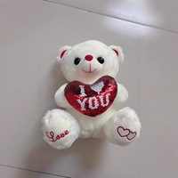 Groothandel Valentijnsdag Teddybeer - Op maat gemaakte hartvormige knuffel, zacht knuffeldier cadeau voor vriendin