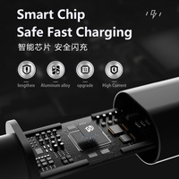 Câble de charge rapide Type-C 60W, sortie 3A max, affichage de la puissance en temps réel sur écran LED, sécurité intelligente et respectueuse de l'environnement