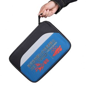 Raquette de tennis de table Double Fish, certifiée BSCI, avec housse portable, tissu haute résistance, bonne durabilité, rangement pratique, carrée - Product Image 2