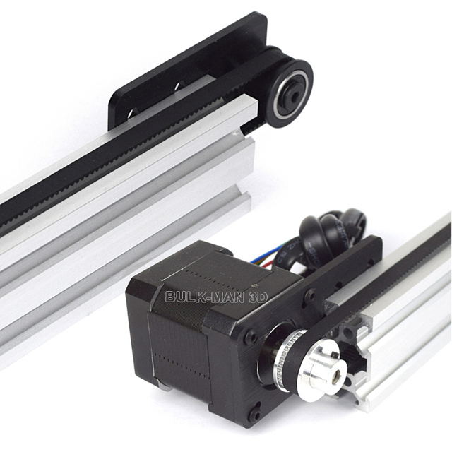 V-Slot NEMA 17 Linear Actuator Bundle Diy Belt Driven Kit with Nema 17 Stepper Motor for 1000mm