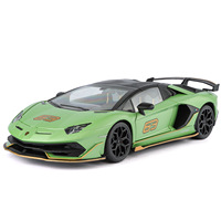 Modèle de voiture de sport en alliage Aventador SVJ63 sous licence officielle 1:18 H1101 avec son et lumière, cadeau d'anniversaire, vente en gros HX