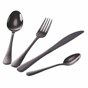 Juego de Cubiertos 5TH AVENUE de 4 Piezas en Negro Brillante - Product Image 2