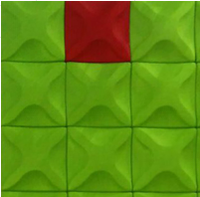 Panneau acoustique décoratif en fibre de polyester circulaire 3D, panneau mural absorbant le son pour mur de fond de bureau