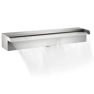 Baobiao-velo Rectangular <span class=keywords><strong>de</strong></span> acero inoxidable para piscina, accesorios <span class=keywords><strong>de</strong></span> Spa, <span class=keywords><strong>cascada</strong></span> <span class=keywords><strong>de</strong></span> agua, luz <span class=keywords><strong>de</strong></span> roca, fuente <span class=keywords><strong>de</strong></span> <span class=keywords><strong>cascada</strong></span>, 2022 - Product Image 1