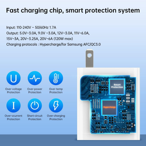 Chargeur mural rapide 120W pour Xiaomi 17 15 14 13 12 14T 13T <span class=keywords><strong>12T</strong></span> 12S Pro <span class=keywords><strong>Lite</strong></span> pour Redmi Note K80 K70 K60 K50 12 11 Pro Plus - Product Image 3