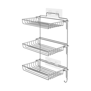 Étagère de rangement pliable Kaiwang à 3 niveaux en acier inoxydable, organisateur mural de cuisine, pas de perçage requis - Product Image 5