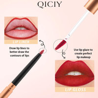 Gloss et crayon à lèvres 2-en-1 liquide mat aux herbes, personnalisable avec votre logo, résistant à l'eau, haute pigmentation, longue tenue, effet tatouage peel-off
