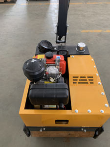 500kg Walk Behind Double Drum Baumaschinen Vibrierende Erdverdichter-Vibrations-Straßen walze mit Kama 178Fse - Product Image 4