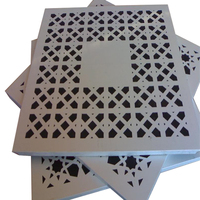 Panneaux de plafond en aluminium perforés de poinçonnage étanche carrés modernes de haute qualité
