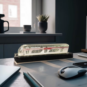 Souvenir de modèle de <span class=keywords><strong>train</strong></span> en cristal personnalisé, cadeau de locomotive haut de gamme gravé au laser 3D pour les affaires, la décoration et les récompenses - Product Image 1