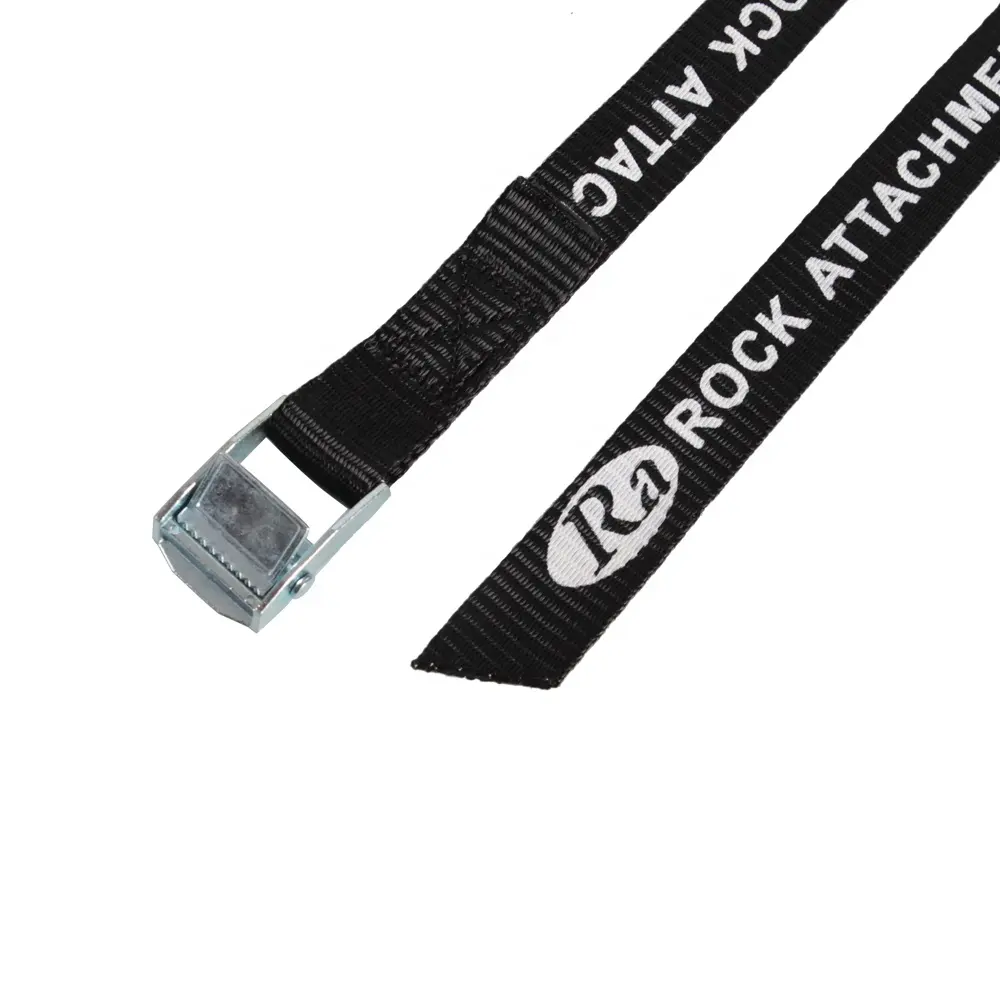 1inch 3m Luggage Tool Black Polyester Webbing Belt 3m With Quick Release Buckle And Printed Logo