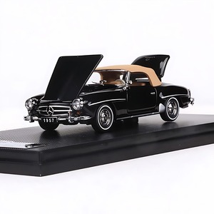 Modèle de voiture vintage 1:64 <span class=keywords><strong>190SL</strong></span> en alliage, simulation de voiture - Product Image 4