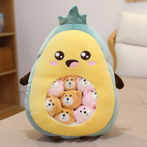 ของเล่นผลไม้ตุ๊กตายัดไส้น่ารักพร้อมกระเป๋าซิป - Product Image 6