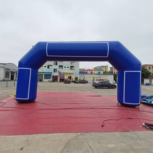 Commercial grade arco publicitario hinchable <b>inflatable</b> blue archway with customized banner for outdoor sporting events - Product Image 2