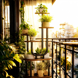 Étagère à <span class=keywords><strong>plantes</strong></span> à 6 niveaux <span class=keywords><strong>pour</strong></span> l'intérieur et la lumière élèvent la lumière en pot support de <span class=keywords><strong>plantes</strong></span> en métal étagère de support de pot de fleur <span class=keywords><strong>pour</strong></span> la maison jardin extérieur intérieur - Product Image 2